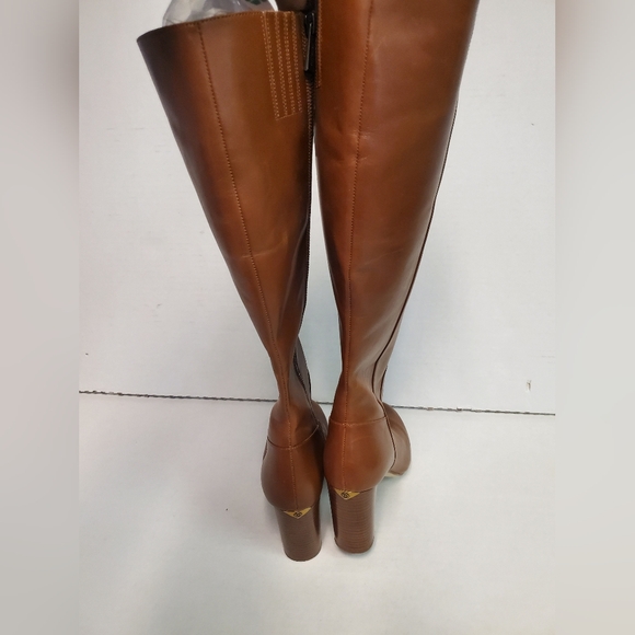 Michael Kors Lottie boots brown color woman's size 9 nwot side zipper Heels Fall - Picture 10 of 16
